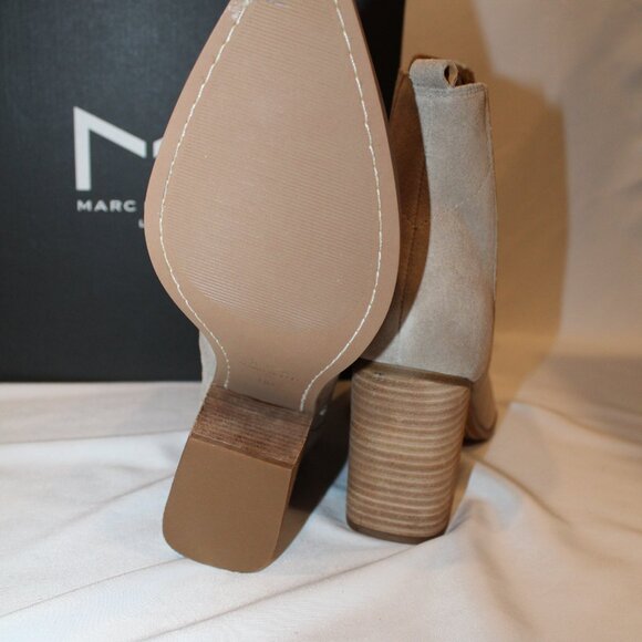 NIB MARC FISHER WOMEN'S OSHAY GRAY‎ SUEDE ZIP UP ANKLE BOOTS - Picture 7 of 7